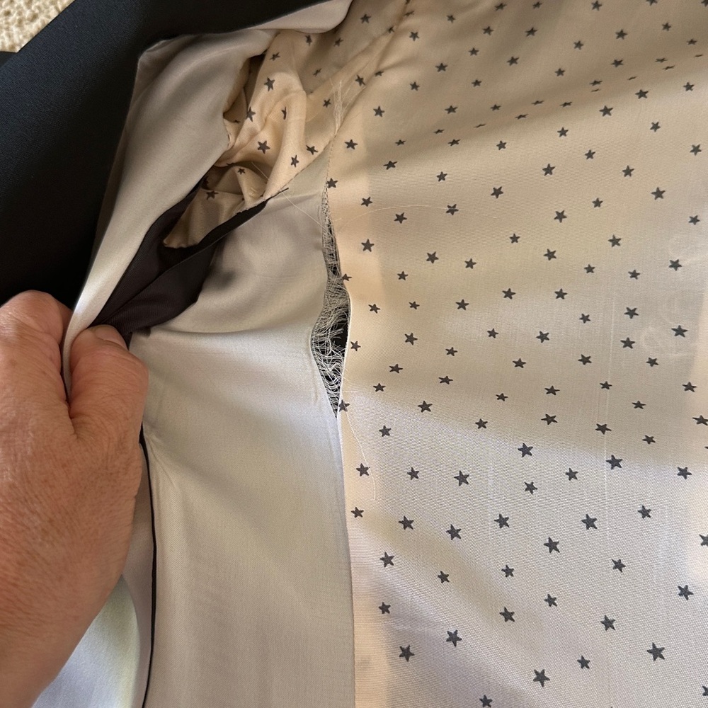 SOLD Zara Black Blazer Tailored Formal Jacket XS - Picture 8 of 10